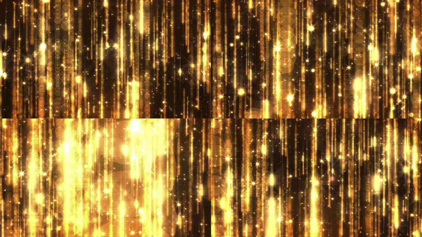 4K大气金色粒子背景视频素材