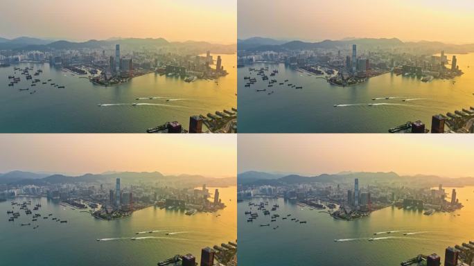 香港天际100航拍视频4K30P