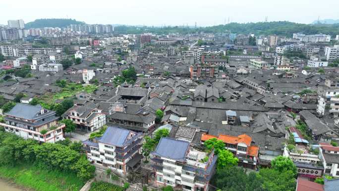 宜宾市李庄古镇航拍