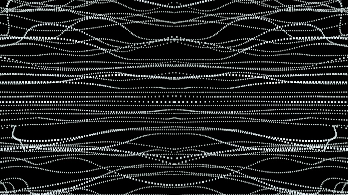 【4K时尚背景】黑白立体光点动感炫酷线条