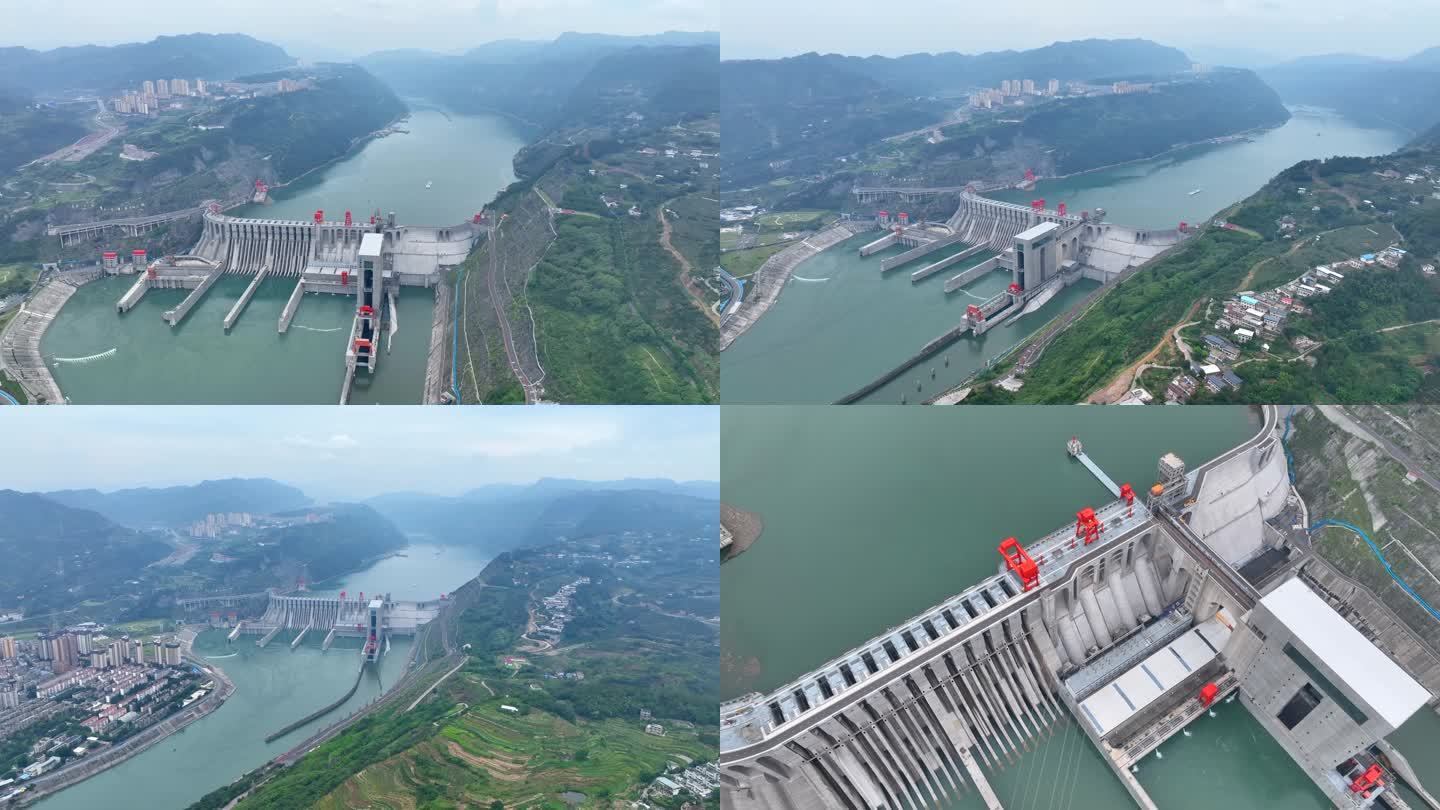 水富市向家坝水电站航拍