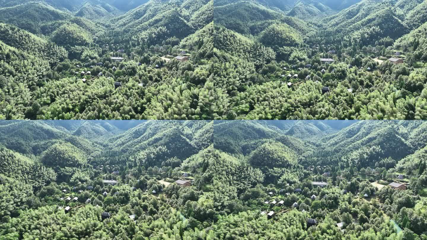 航拍武功山酷野谷路虎越野营地4k