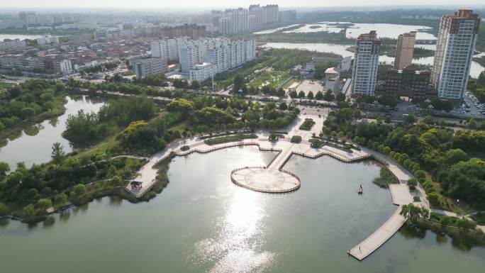 河南睢县风光美景 航拍