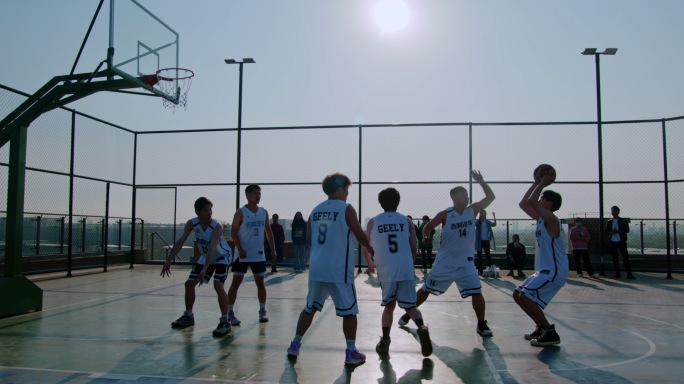 篮球少年 亚运会比赛项目 小伙子青春