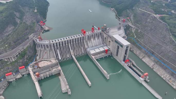 水富市向家坝水电站航拍