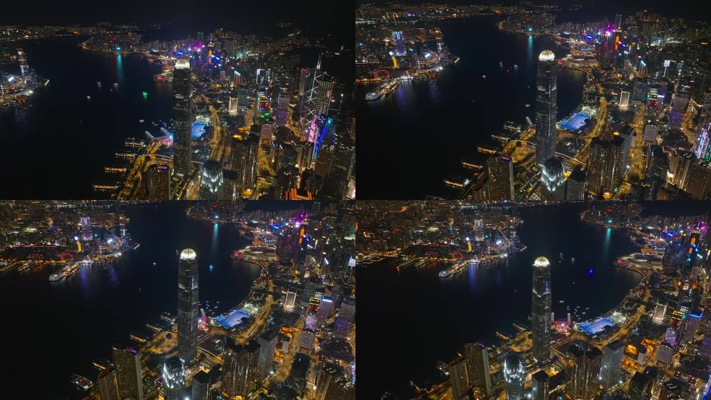 香港夜景航拍视频4K30P