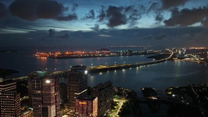 【正版原创】前海沿江高速大铲湾夜景大全景