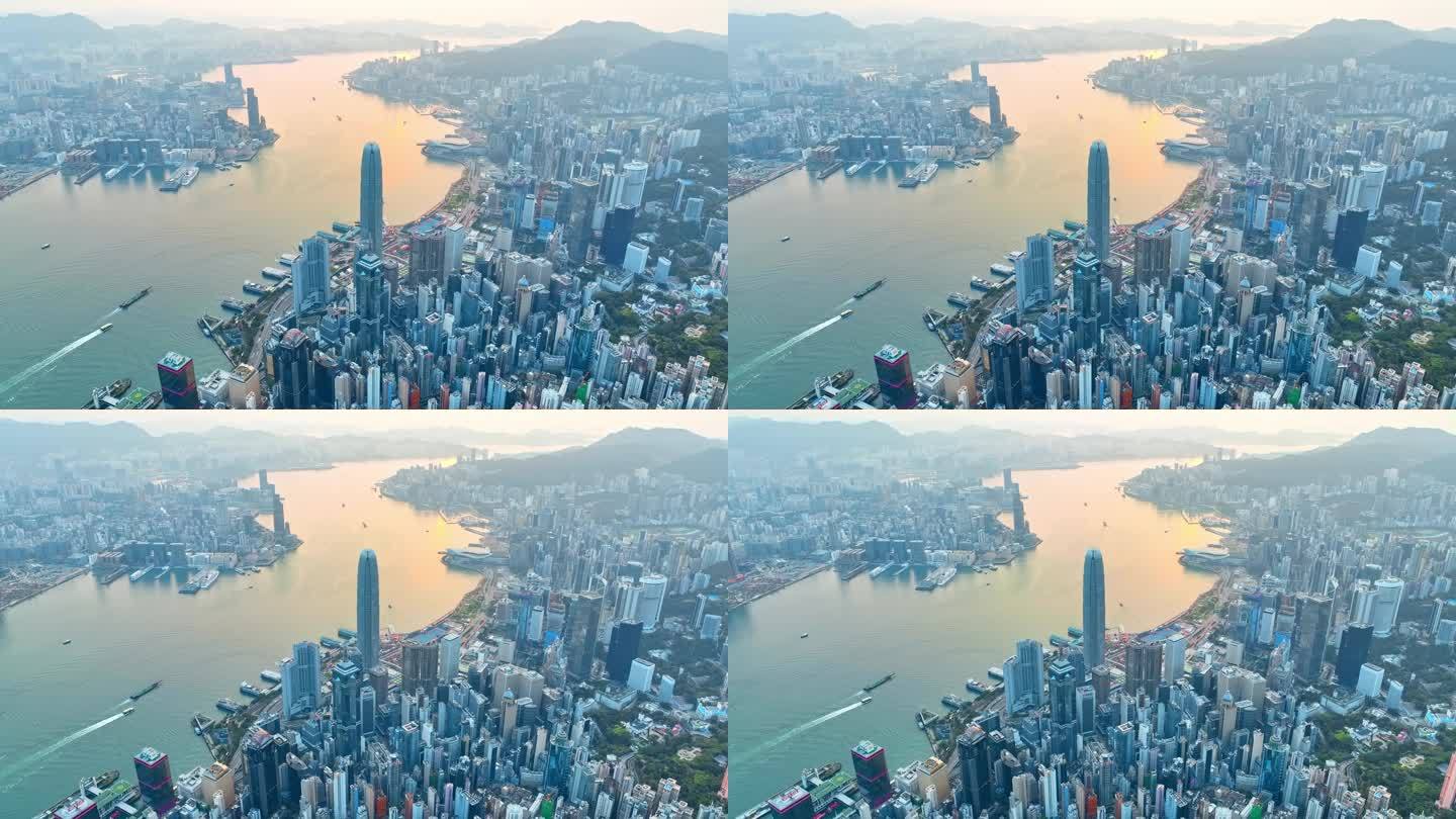 右环绕香港IFC航拍视频4K30P