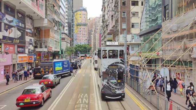 香港叮叮车日景视频8K