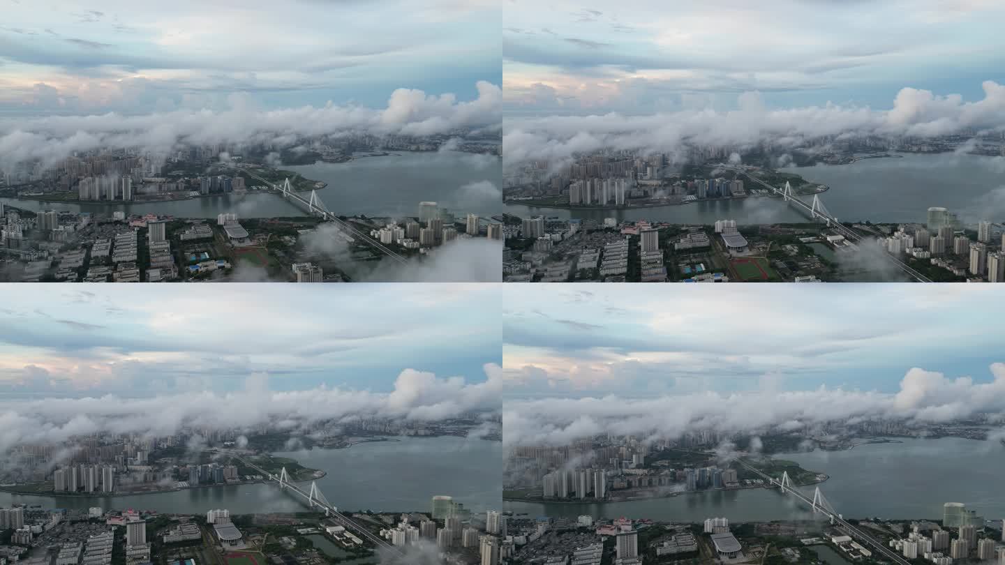 【4K穿云】海口城市航拍风光