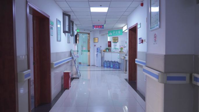 医院医生医疗视频素材4K-医院走廊