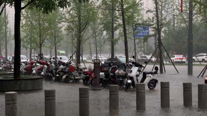 城市暴雨内涝天气预报恶劣天气极端天气