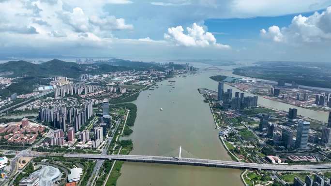 广州南沙城市空镜大景（组1）