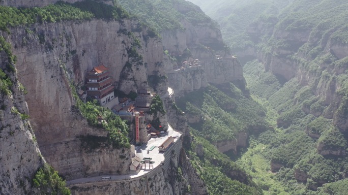 山西介休 绵山景区 4K航拍