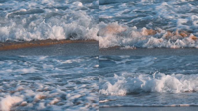 海浪潮水升格慢镜头