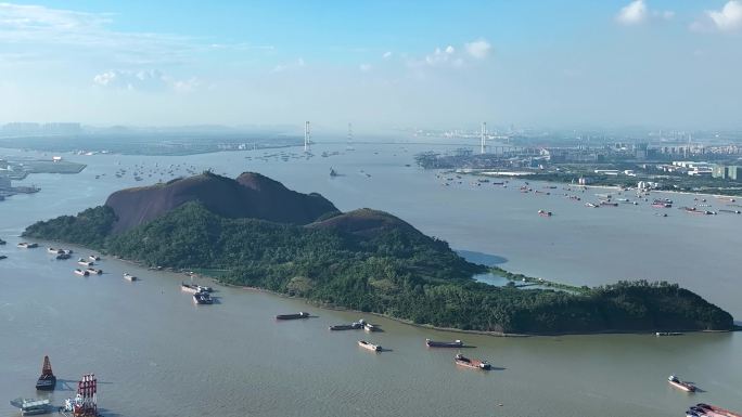 广州南沙大虎岛与南沙大桥