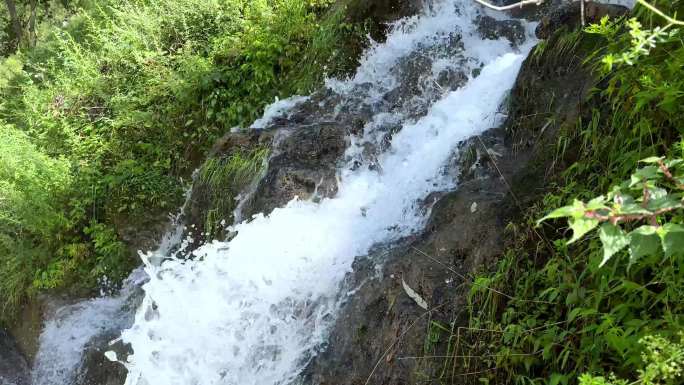 山 水 风景 瀑布 飞流  视频素材