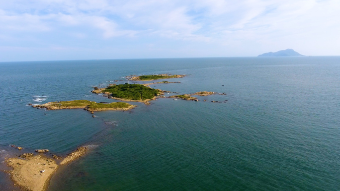 航拍三连岛，青岛西海岸