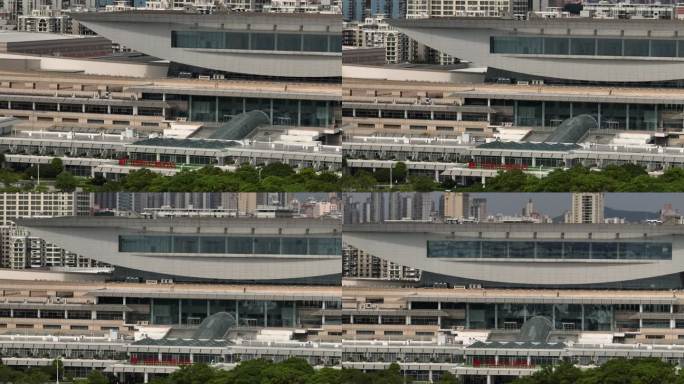 厦门国际会展中心航拍4k视频