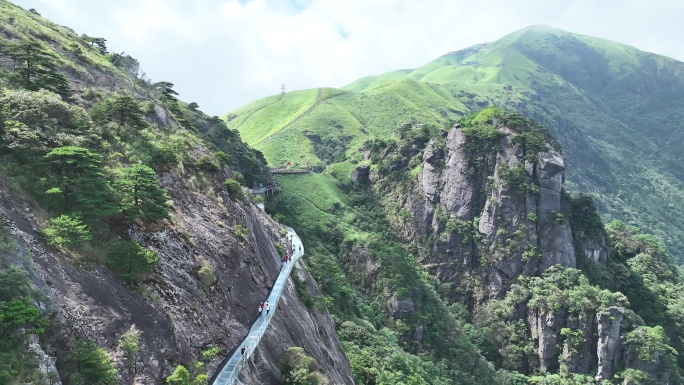 航拍武功山高山草甸4k