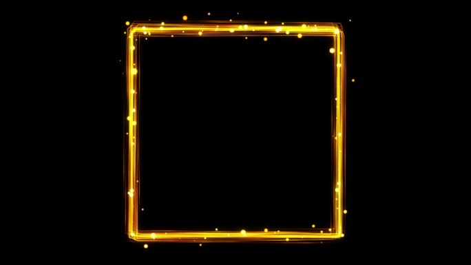 2色正方形_循环粒子光线边框