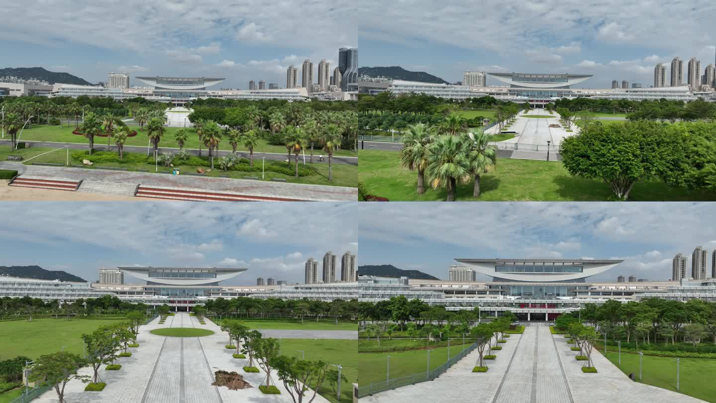 厦门国际会展中心航拍4k视频