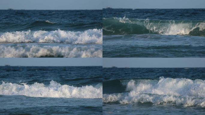 海浪潮水升格慢镜头
