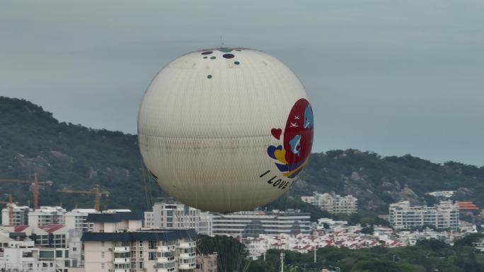 厦门之星氢气球航拍4k视频