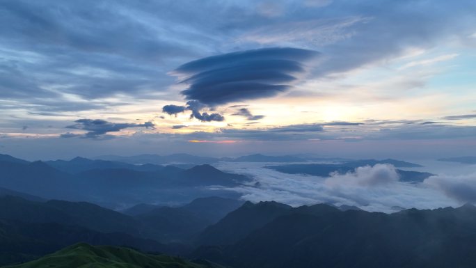 航拍武功山高山草甸4k