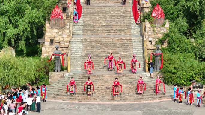 【4K超清】一组中国古羌城开城仪式全流程