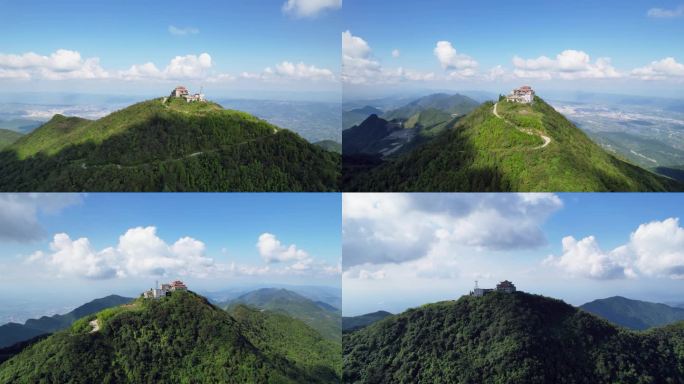 航拍华蓥山高登山