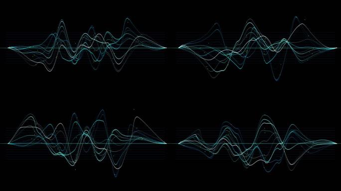 【透明通道】音频声波波浪线16