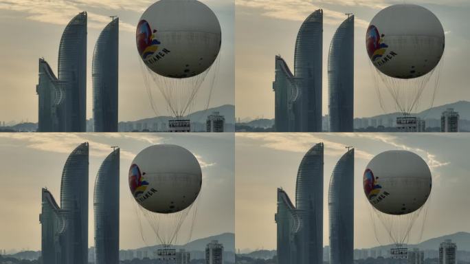 厦门之星氢气球航拍4k视频