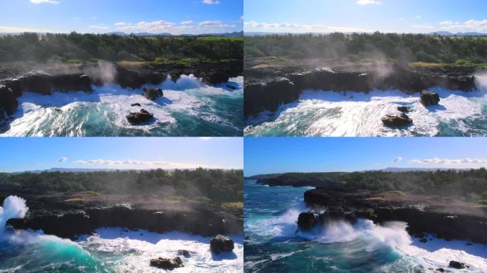 震撼大海海浪惊涛拍岸