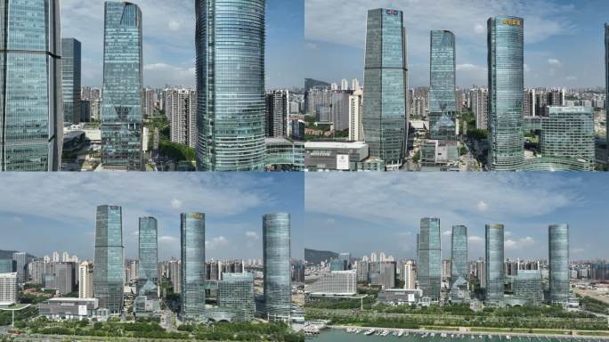 厦门国际金融中心航拍4k视频