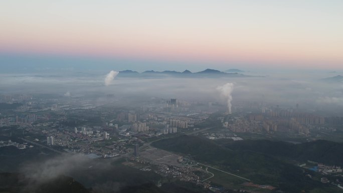 【正版素材】深圳坪山区早晨云海