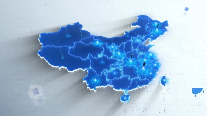 [原创]4K中国地图山东省发射覆盖全国