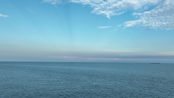 蓝色大海航拍飞向大海天空海洋风景唯美大海