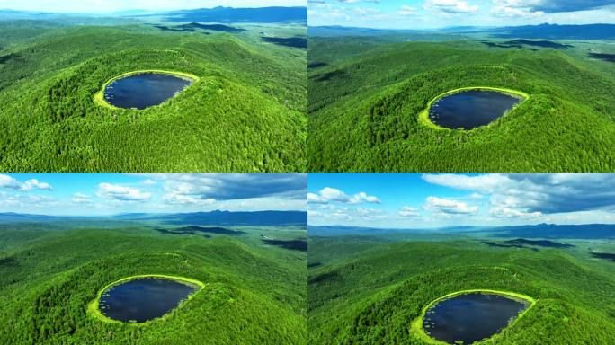 大兴安岭天池森林自然风景