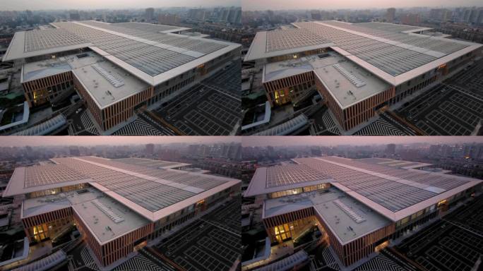丰台火车站日转夜延时 北京地标建筑