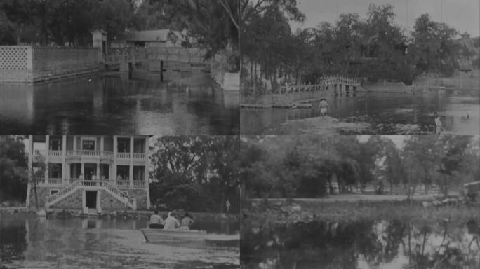1928年的黄河铁桥北平小汤山温泉别墅