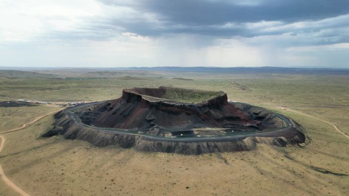 乌兰察布乌兰哈达火山航拍