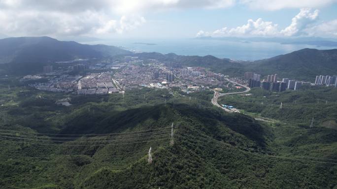 【正版素材】深圳葵涌大景航拍