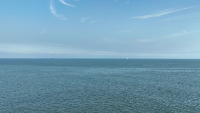 蓝色大海航拍飞向大海天空海洋风景唯美大海