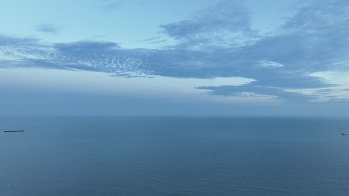 蓝色大海航拍飞向大海天空海洋风景唯美大海