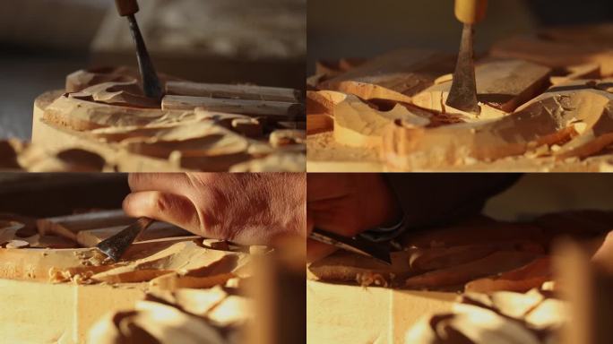 木雕 雕刻 氛围 工艺 手艺 木工 木匠