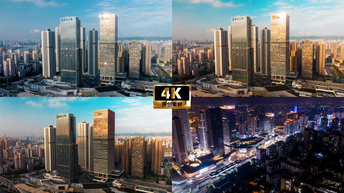 4K 城市高楼延时