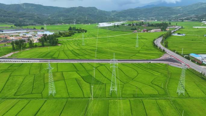 四川凉山高压电网设施航拍宣传片4K御三