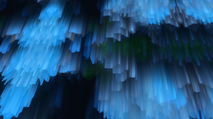8K抽象粒子瀑布艺术创意宽幅背景素材19