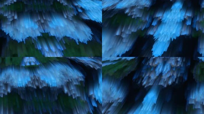 8K抽象粒子瀑布艺术创意宽幅背景素材19